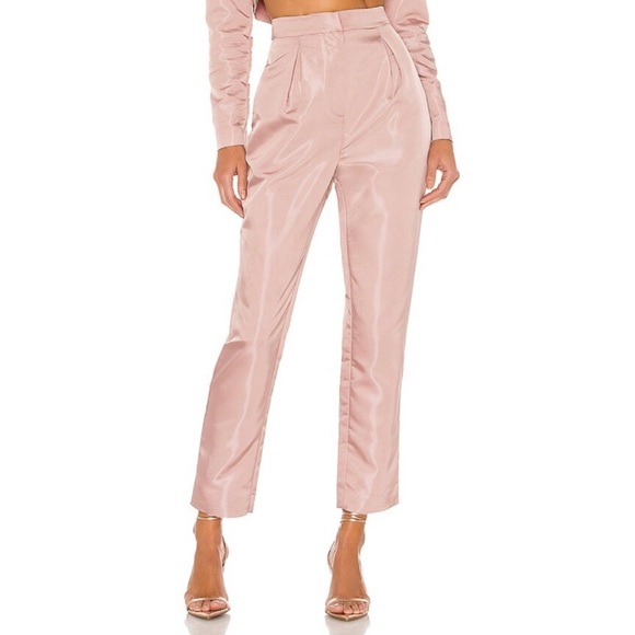 REVOLVE NBD Veroni Pleated Dress Pant in Mauve - Picture 1 of 5